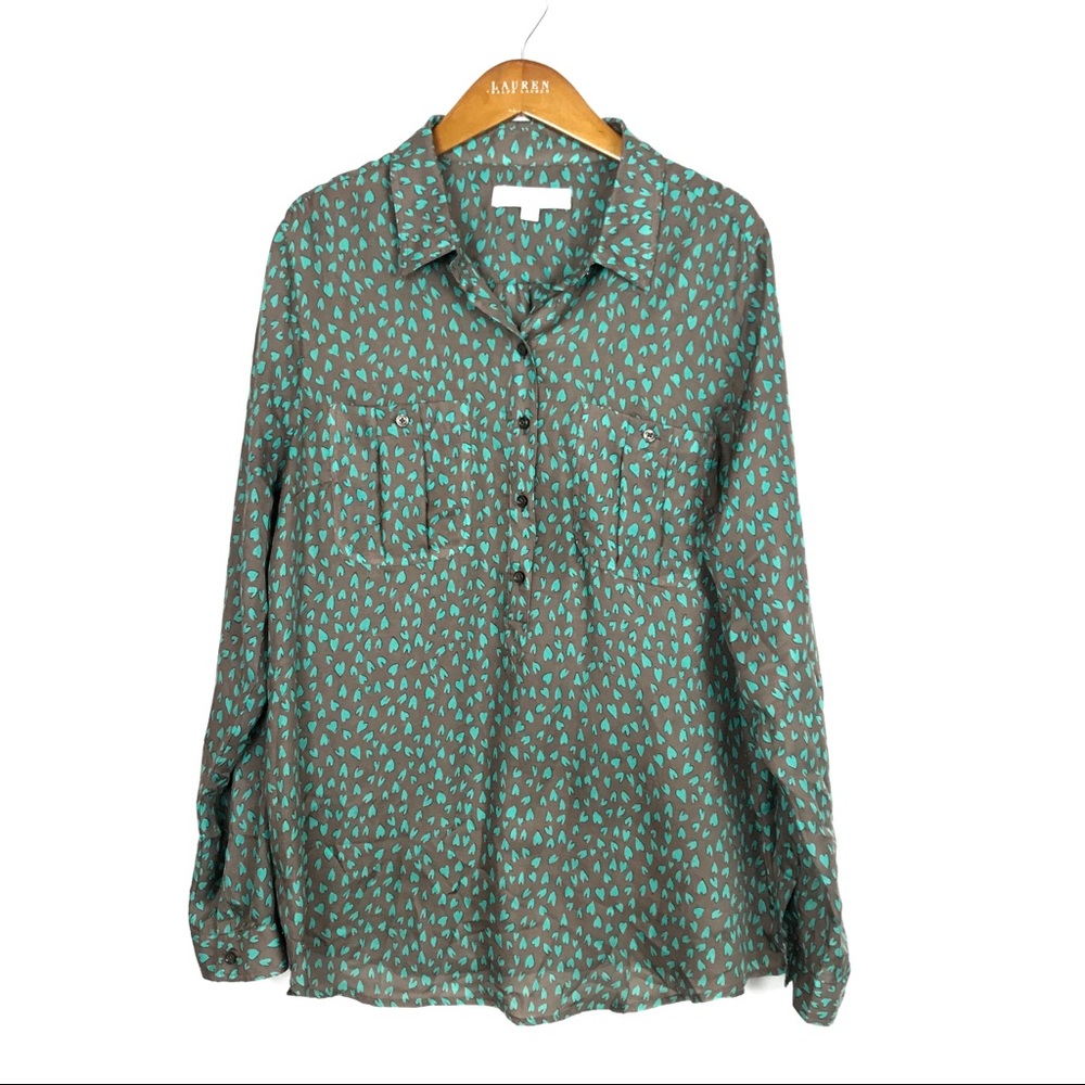 Ann Taylor Loft Button Down Shirt - Picture 2 of 7